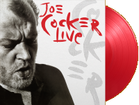 Joe Cocker - 1990 Joe Cocker Live - Transparent Red vinyl LP  - 200 kr.